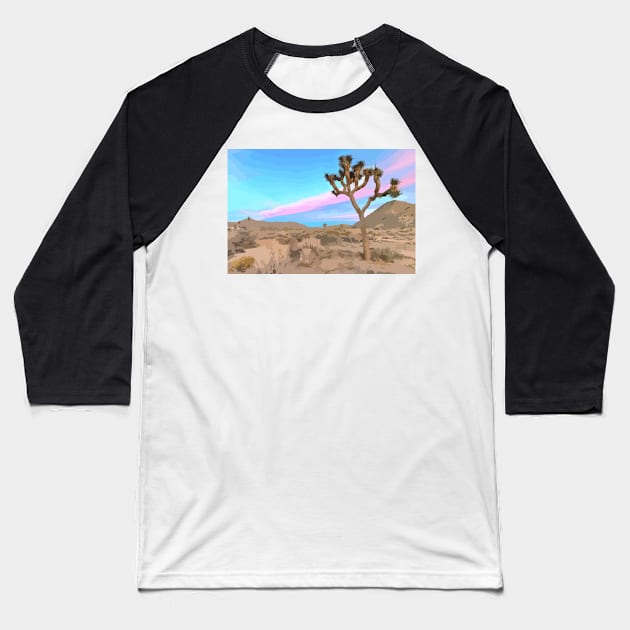 Joshua Tree Vector Painting Baseball T-Shirt by gktb